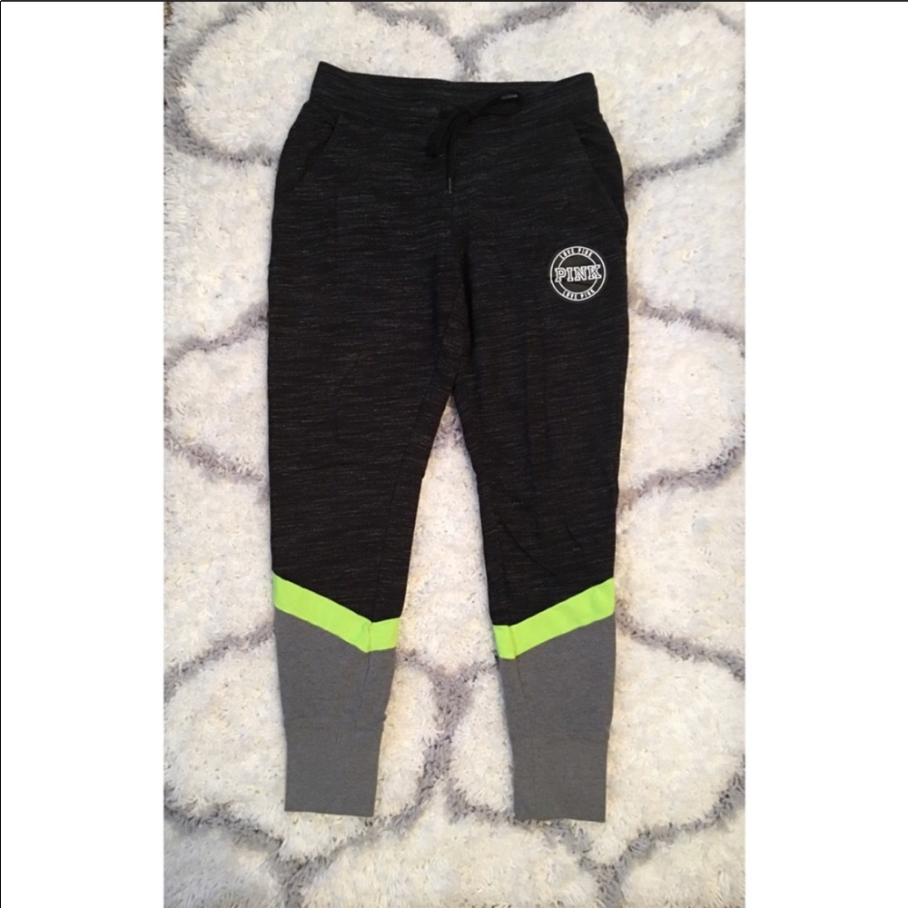 VS PINK joggers.